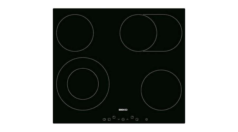Image of Beko HIC-64403 T Fekete beépíthető érintőkijelzős üvegkerámia főzőlap SAJÁT KÉSZLET