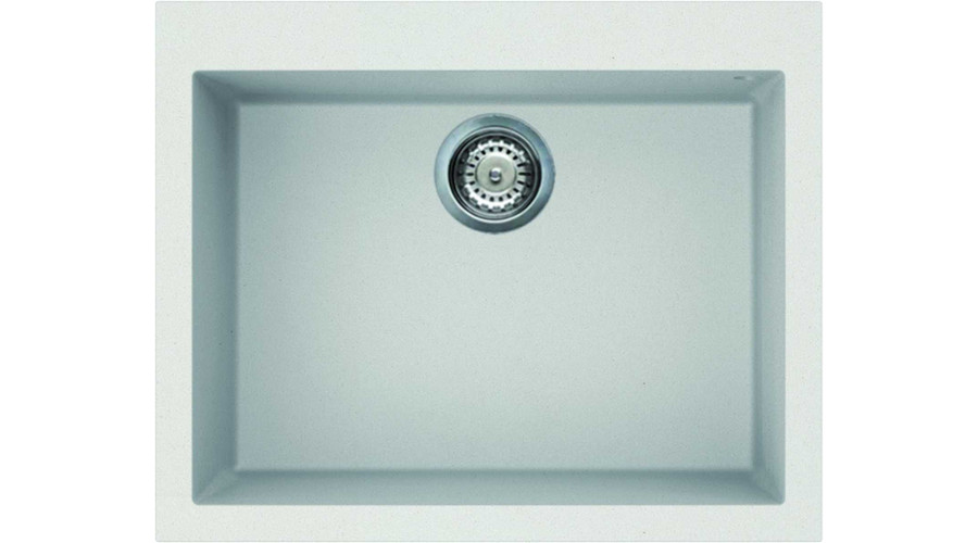 Image of Elleci Quadra 110 Egymedencés gránit mosogatótálca - G68 Bianco Titano SAJÁT KÉSZLET!