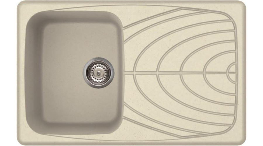 Image of Elleci Master 300 G62 Bianco Antico színű granitek gránit mosogatótálca SAJÁT KÉSZLET BEMUTATÓTERMI DARAB