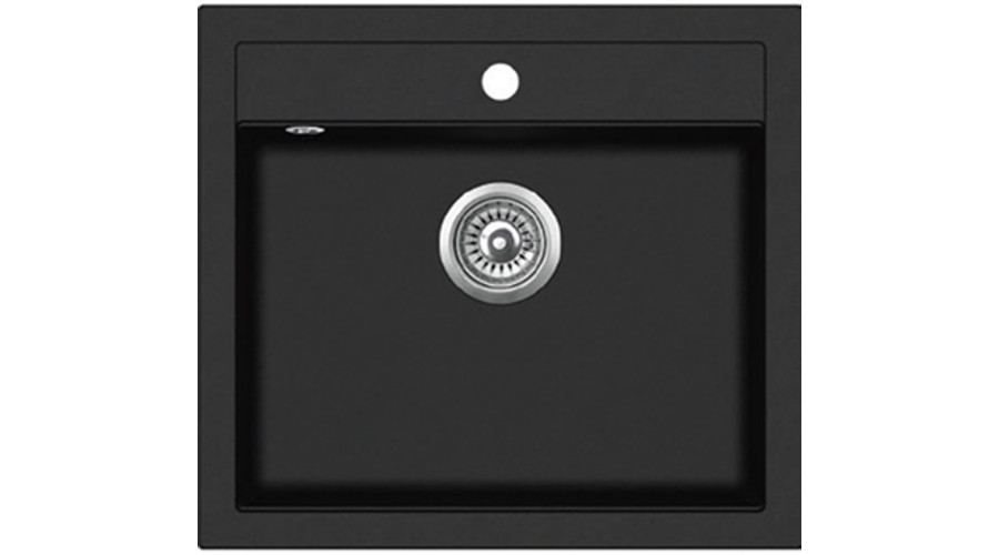 Image of EVIDO QUADRO 6 ANTRACIT gránit egymedencés mosogatótálca RAKTÁRON!