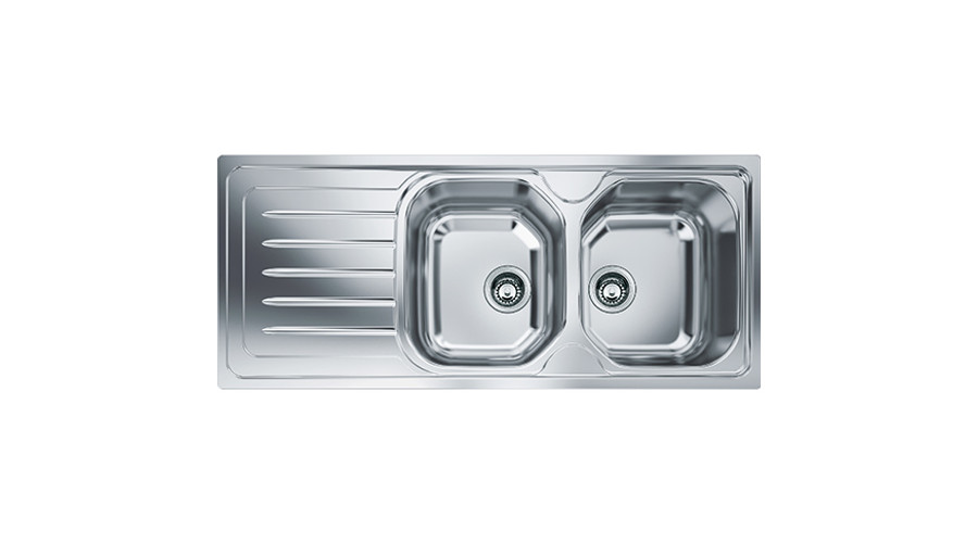 Image of FRANKE ONDA LINE OLX 621 kétmedencés inox mosogatótálca bal oldali medencével - SAJÁT KÉSZLET - UTOLSÓ DARAB!