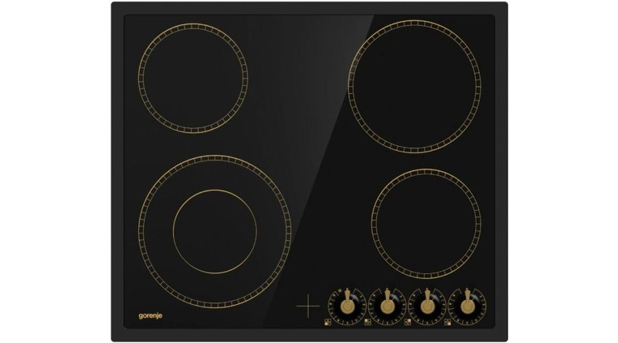 Image of Gorenje EC642CLB Beépíthető rusztikus HighLight üvegkerámia főzőlap tekerőgombokkal SAJÁT KÉSZLET!