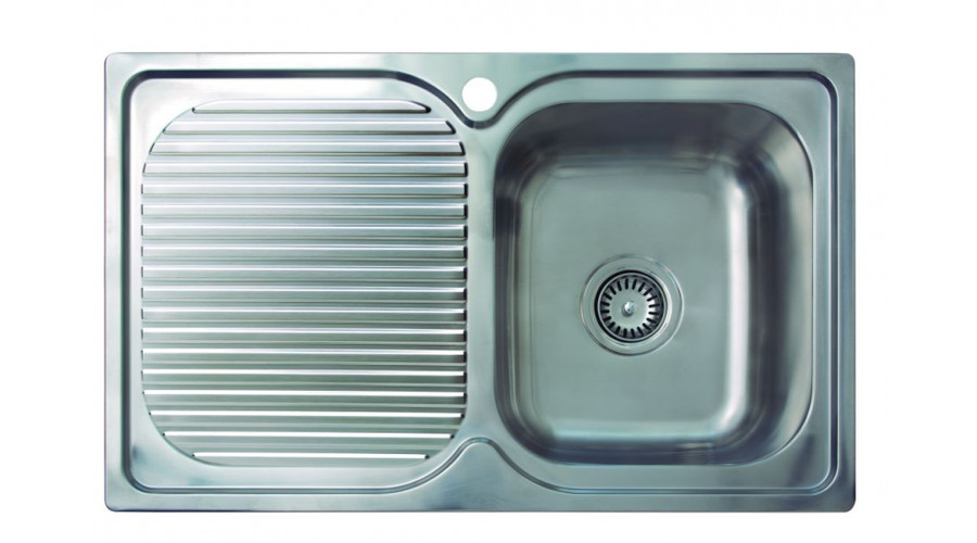 Image of CATA CD-1 RIGHT Balos pultba építhető rozsdamentes egymedencés mosogatótálca - SAJÁT KÉSZLET - UTOLSÓ DARAB!