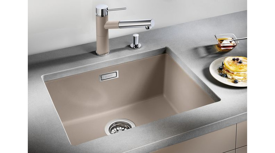 Image of BLANCO SUBLINE 500-U gránit pult alá építhető egymedencés mosogató JÁZMIN színben SAJÁT KÉSZLET - UTOLSÓ DARAB!