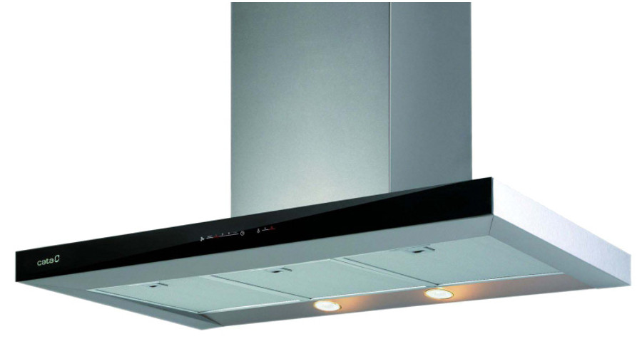 Image of CATA LEGEND 900 XGBK Inox/fekete fali kürtős páraelszívó nyomógombokkal 90cm A+ - SAJÁT KÉSZLET - UTOLSÓ BEMUTATÓTERMI DARAB!