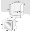 Beko BIE-22100 X beépítési méret