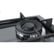 Bosch PPQ7A6B90 Fekete edzett üveg felületű 5 égős  gázfőzőlap WOK égővel 75cm széles
