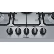 Bosch PCQ7A5B80 Inox széles 5 égős gázfőzőlap WOK égővel 75cm széles