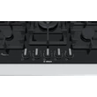 Bosch PPQ7A6B90 Fekete edzett üveg felületű 5 égős  gázfőzőlap WOK égővel 75cm széles