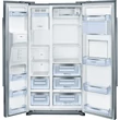 Bosch KAG90AI20 Inox Side by side hűtőszekrény jégadagolóval NO FROST 359/163L A+ 