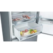 Bosch KGE392L4A Inox alulfagyasztós kombinált hűtőszekrény 249/88L A+++
