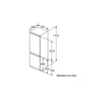 Bosch KIN86VF30 Serie 4 beépíthető kombinált hűtőszekrény NO FROST 188/67L A++