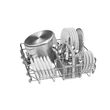 Bosch SMI25AS00E Félig beépíthető mosogatógép inox külső vezérlőpanellal 12 teríték A+