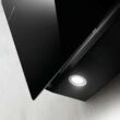 Elica L'ESSENZA BL/A/60 Fekete döntött üvegernyős fali design páraelszívó 60cm B