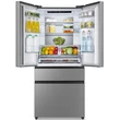 Gorenje NRM8181UX inox multi door inverteres kombinált hűtőszekrény No Frost 299/122L A+