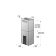 GORENJE IDQ4545X Inox sziget páraelszívó programozható elszívási idővel 40cm E