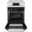 Gorenje K5341WH-B Fehér gáztűzhely teleszkópos sütősínnel ICONLED kijelzővel 70L