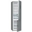 Gorenje NRK6203TX Inox Kombinált hűtőszekrény NoFrost