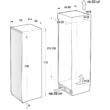 Gorenje RBI5182A1 Beépíthető egyajtós hűtőszekrény kijelzővel fagyasztóval 280/29L A++