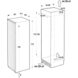 Gorenje RI5182A1 Beépíthető egyajtós digitális hűtőszekrény fagyasztó nélkül 301L A++