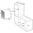 Gorenje BOP799S51X+ECS643BCSC Beépíthető pirolitikus sütő-üvegkerámia főzőlap, 20 funkció, TFT kijelző, 90 recept,71l
