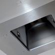 SIRIUS MO405 Inox hasáb alakú sziget design páraelszívó távvezérlővel 40cm A
