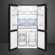 SMEG FQ60N2PE1 4 ajtós Side By Side fekete hűtőszekrény No Frost 376/165L A++