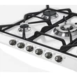 SMEG SR775BS Cortina beépíthető rusztikus fehér/ezüst 5 égős  gázfőzőlap wok égővel 70cm