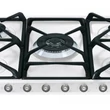 SMEG SR775BS Cortina beépíthető rusztikus fehér/ezüst 5 égős  gázfőzőlap wok égővel 70cm