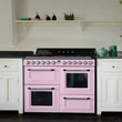 Smeg TR4110RO Victoria rusztikus rózsaszín cooker angol gázűzhely gőztisztítás 110cm A