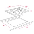 TEKA HRB 6300 AT - EH 60 4G AI AL TR CI AN antracit rusztikus beépíthető sütő gázfőzőlap szett