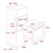 Teka HLF 940 Wish Fekete extra nagy sütőterű multifunkciós sütő 90cm széles 91L  A