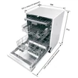 Teka DW8 58 FI Teljesen beépíthető mosogatógép digitális vezérlővel14 teríték 60cm A++