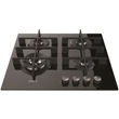 Whirlpool GOW 6423/NB EE Beépíthető fekete üveg felületű gázfőzőlap wok égővel 59cm