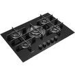 Whirlpool GOW 7523/NB Beépíthető fekete-üveg felületű gázfőzőlap wok égővel 73cm