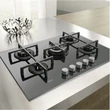 Whirlpool GOW 7523/NB Beépíthető fekete-üveg felületű gázfőzőlap wok égővel 73cm