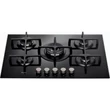 Whirlpool GOW 7523/NB Beépíthető fekete-üveg felületű gázfőzőlap wok égővel 73cm