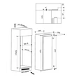 Whirlpool ARG 18480 A+ beépíthető egyajtós hűtő fagyasztóval 6 érzék 262/30L A+