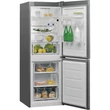 Whirlpool W5 721E OX inox 6 érzék alulfagyasztós kombinált hűtőszekrény 197/111L A++