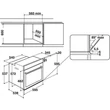 WHIRLPOOL W11 OM14MS2H beépíthető fekete hidrolítikus sütő hőlégbefúvással 73L A+