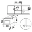 Whirlpool AMW 698/IXL Beépíthető inox hőlégkeveréses mikrohullámú sütő grillel 40L 850W