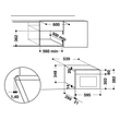 Whirlpool AMW 901/WH fehér beépíthető mikrohullámú sütő kijelzővel 3D melegítés 22L 750W