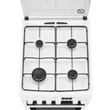 AEG CKB56400BW Fehér keskeny kombinált tűzhely multifunkciós sütővel 50cm 58L A