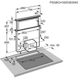 AEG DDE5980G Pultba süllyesztett páraelszívó érintővezérléssel LED világítás 90cm A 