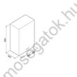 Falmec ALTAIR 60 fali hasáb alakú inox páraelszívó elektronikus vezérléssel 60cm B