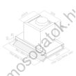 Elica Box In Plus IXGL/A/60 felső szekrénybe vagy kürtőbe építhető páraelszívó 60cm B