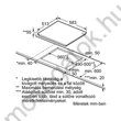 BOSCH PIA645B18E indukciós üvegkerámia főzőlap