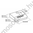 Cata P-3260 X/D inox 2 motoros páraelszívó nyomógombos vezérléssel 60cm E