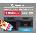 Vásárolj bármilyen Candy beépíthető vagy szabadonálló konyhagépet és egy regisztrációért, Netpincér kupon kapsz cserébe.