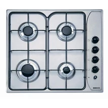 Beko HIZG-64120SX Inox beépíthető gázfőzőlap jobb oldali vezérlőgombokkal 
